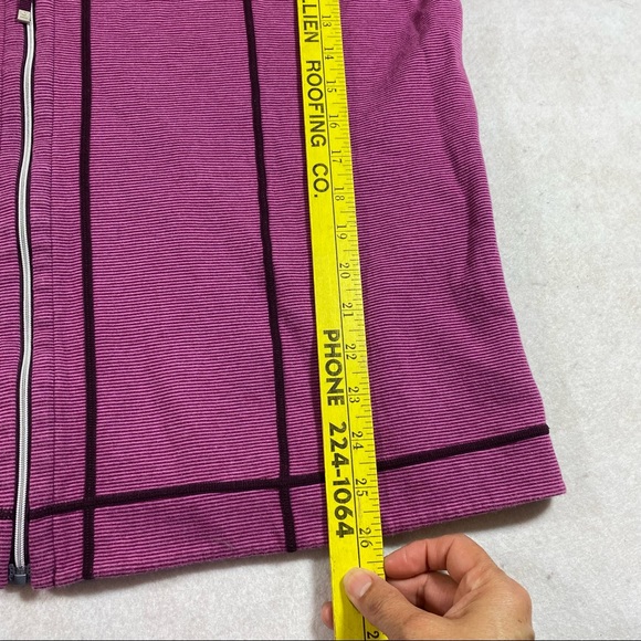 Sweater XL Woman’s Reversible Full Zip Sweatshirt Jacket Wine Black Long Sleeve - Picture 5 of 14